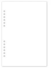 REALSYSTEM 1/410 üres jegyzet gyűrűs naptár kiegészítő (1410-00) - officedepot