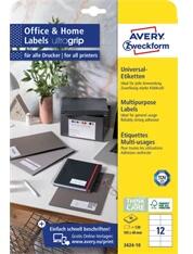 AVERY 3424-10 105x48mm 120db-os fehér univerzális etikett (3424-10) - officedepot
