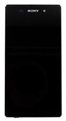 Sony Xperia Z1 kompatibilis LCD modul kerettel, OEM jellegű, fekete, Grade S+ (1276-5214)