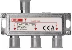 EMOS EM2343 3-as F csatlakozós antenna elosztó (J0103)