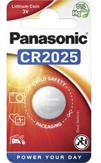 Panasonic CR2025 3V lítium gombelem 1db/csomag (CR2025-1B-PAN) - officedepot