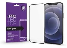 XPRO 121002 iPhone 12 / 12 Pro Nano Glass fekete kerettel kijelzővédő fólia (121002) - officedepot