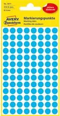 AVERY 3011 8mm 416db-os kék jelölőpont (3011) - officedepot