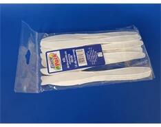  15329 15db/cs fehér újrahasználható PS műanyag kés (15329) - officedepot