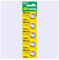 GP Batteries GP CR2025 lítium gombelem 5db/bliszter (B1525) - officedepot