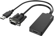 Hama 200342 FIC VGA + USB - HDMI adapter (00200342) - officedepot