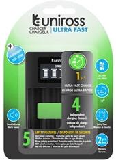 Uniross UCU005 ULTRA AA/AAA védelemmel processzoros LCD gyorstöltő (UCU005) - officedepot