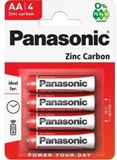 Panasonic RedZinc R6RZ/4BP AA/ceruza cink-mangán tartós elem 4 db/csomag (R6R-4BP) - officedepot