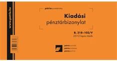 B. 318-103/V 25x2lapos "Kiadási pénztárbizonylat" nyomtatvány (B.318-103/V) - officedepot
