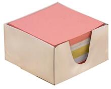 9x9x4, 5cm dobozos színes kockatömb (P1131-0495) - officedepot