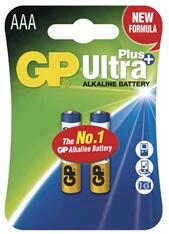 GP Batteries GP Ultra Plus AAA (LR03) alkáli mikro ceruza elem 2db/bliszter (B17112) - officedepot