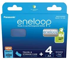 Panasonic Panasonic Eneloop BK-3MCDEC4BE AA 2000mAh ceruza akku 4db/csomag (BK3MCDEC4BE) - officedepot