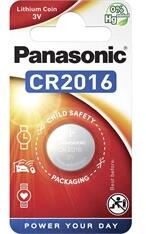 Panasonic CR2016 3V lítium gombelem 1db/csomag (CR2016-1B-PAN) - officedepot