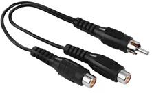 Hama 205183 FIC RCA Y-adapter 1dugó-2alj (00205183) - officedepot