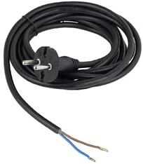 ANCO 321656 H05RR-F 10A 250V 2x1.0 mm2 3m fekete szerelhető gumi flexo kábel dugvillával (321656) - officedepot