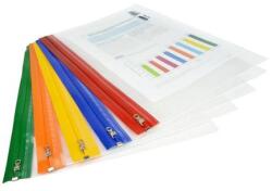 Rapesco Mapă ZIP cu fermoar metalic A4+ Rapesco set 5 bucăți transparente 200 coli (RP-1503)