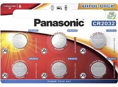Panasonic CR2032 3V lítium gombelem 6db/csomag (CR2032L-6BP) - officedepot