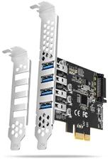 AXAGON PCEU-43RS 4db USB 3.2 gen1 portos PCI-Express kártya (PCEU-43RS) - officedepot