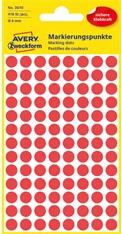 AVERY 3010 8mm 416db-os piros jelölőpont (3010) - officedepot