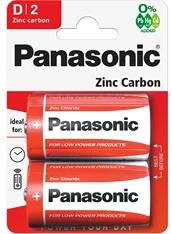 Panasonic RedZinc R20RZ/2BP D/góliát cink-mangán tartós elem 2 db/csomag (R20R-2BP) - officedepot