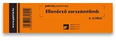 Pátria Design Ellenőrző sorszámtömb 100 lapos 146x40 mm zöld (D.2/ZOLD) - officedepot