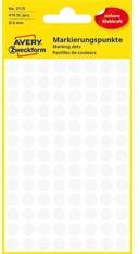 AVERY 3175 8mm 416db-os fehér jelölőpont (3175) - officedepot
