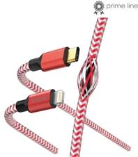 Hama 201562 1, 5m Lightning/Type-C piros adatkábel (00201562) - officedepot