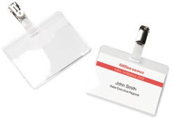 Office Depot 90x60mm klippes fekvő 50db névkitűző (1520142) - haztartasibolt