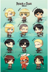 Abysse Corp Attack on Titan "Chibi characters" 91, 5x61 cm poszter (FP3749) - haztartasibolt