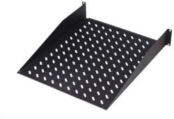 ASSMANN DN-19 TRAY-2-SW 19" 2U 370mm mély fekete fix polc (DN-19 TRAY-2-SW) - haztartasibolt