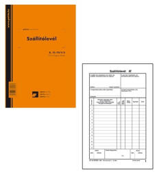  B. 10-70/V/S A5 25x6lapos álló "Szállítólevél" tömbös nyomtatvány (B.10-70/V/S) - haztartasibolt