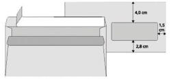 Office Depot LA4 szilikonos jobb ablakos 25db boríték (ODL3T15B3ODAJP25) - haztartasibolt