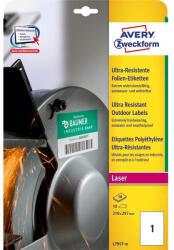 AVERY L7917-10 210x297mm ultra ellenálló 10db-os etikett (L7917-10) - haztartasibolt