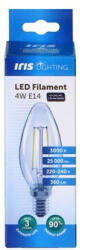 Iris Lighting Filament Candle Bulb E14 FLC35 4W/3000K/360lm gyertya LED fényforrás (ILFCBE14FLC354W3000K) - haztartasibolt