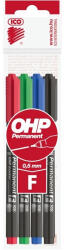 ICO OHP F 4db-os vegyes színű 0, 5mm permanent marker (9070024000) - haztartasibolt