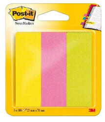 Post-it Post-i 25x76mm 3x100lap színes papír jelölőlap (7100172769) - haztartasibolt