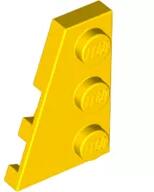 LEGO® 43723c3 - LEGO sárga lap 3 x 2 méretű, lecsapott, balos (43723c3)
