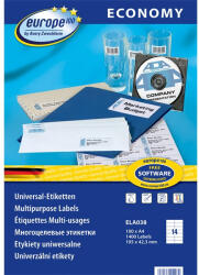 AVERY Europe100 ELA038 105x42, 3mm univerzális 1400db-os etikett (ELA038) - haztartasibolt