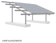 DAV 16 modulos földi napelem tartószerkezet (DB-25-16V)
