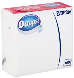 Ooops! Everyday 100 lapos 1 rétegű fehér szalvéta (1900695) - haztartasibolt