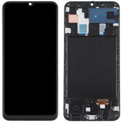 Samsung GH82-19725A Gyári Samsung Galaxy A30 OLED kijelző érintővel fekete kerettel, előlap (GH82-19725A)