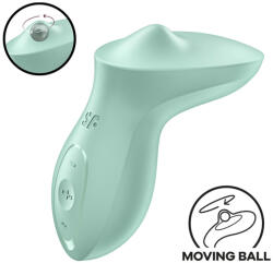Satisfyer Exciterrr - vibrator clitoridian cu bile rotative - verde (4061504043951) Vibrator