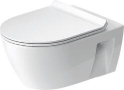 Duravit No. 1 DuraStyle Basic Fali WC-szett mélyöblítésű és perem nélküli, magasfényű fehér 45820900A1 (45820900A1)