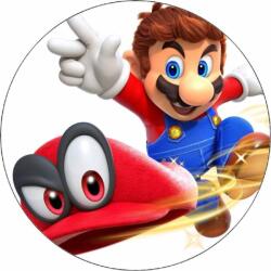 Pictu Hap Ehető papír Super Mario repülő sapka 19, 5 cm - Pictu Hap (pic9002001_kruh)