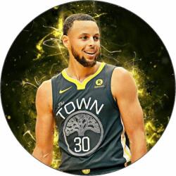 Pictu Hap Ehető papír Stephen Curry 19, 5 cm - Pictu Hap (pic9000957_kruh)
