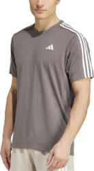 adidas Tricou adidas Own the Run 3-Stripes - Maro - L