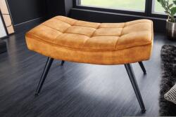 Invicta SCANDINAVIA mustársárga bársony lábtartó 40cm