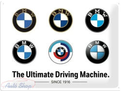  BMW The Ultimate Driving Machine BMW - Garázstábla Fémplakát Fém Tábla 40 x 30 cm