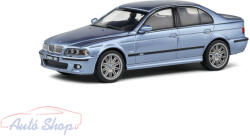  BMW E39 M5 5.0 V8 2003 - Kék 1: 43 1/43 Solido modellautó modell autó Minőségi termék