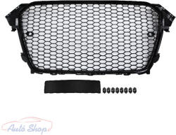  AUDI A4 B8 8K Facelift 2012-2016 lakkozott fekete RS stílusú hűtőrács embléma tartóval - autotuninghaus